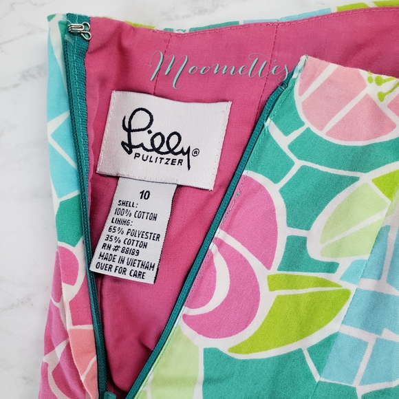 Upcycle Designer Fabric Face Mask Aqua Pink - Picture 3 of 5